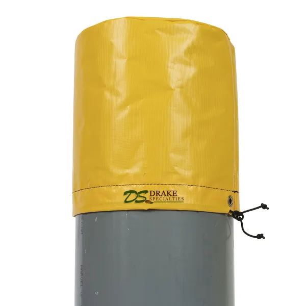 Yellow Pvc Vinyl Straight Cut Pipe End Cover 1b